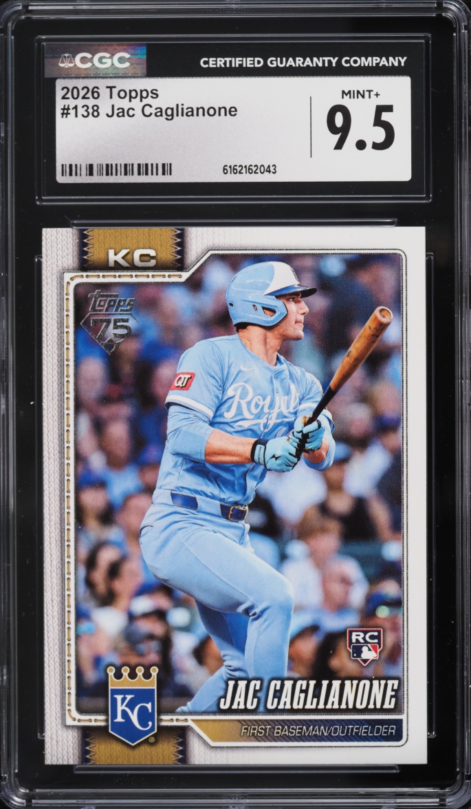 2026 Topps Jac Caglianone ROOKIE #138 CGC 9.5 MINT+