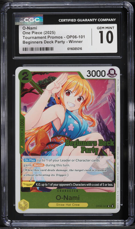 2025 One Piece Promos Illustration Box Vol.1 O-Nami #062 PSA 10