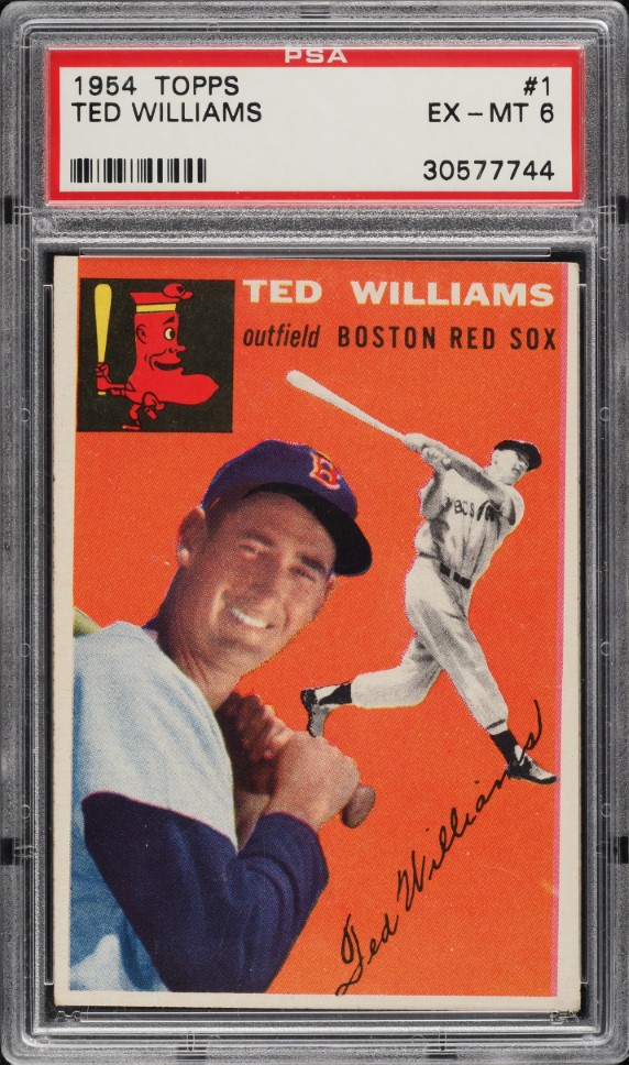 1954 Topps Ted Williams #1 PSA 6 EXMT