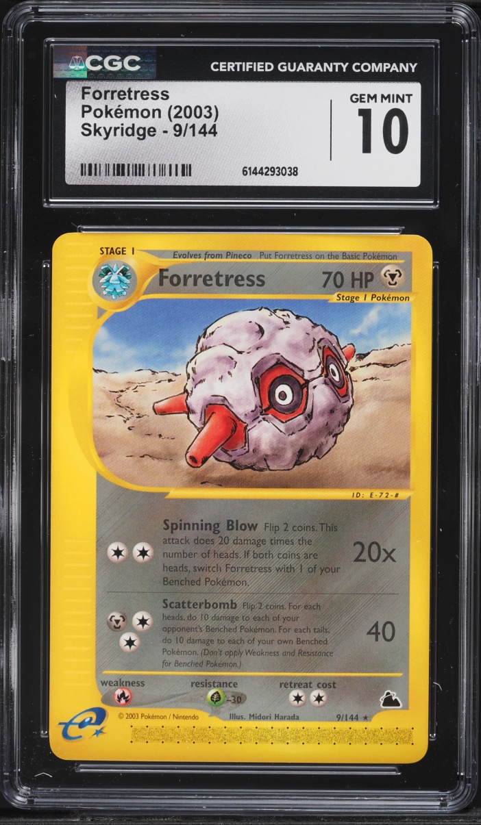 2003 Pokemon Skyridge Forretress #9 CGC 10 GEM MINT