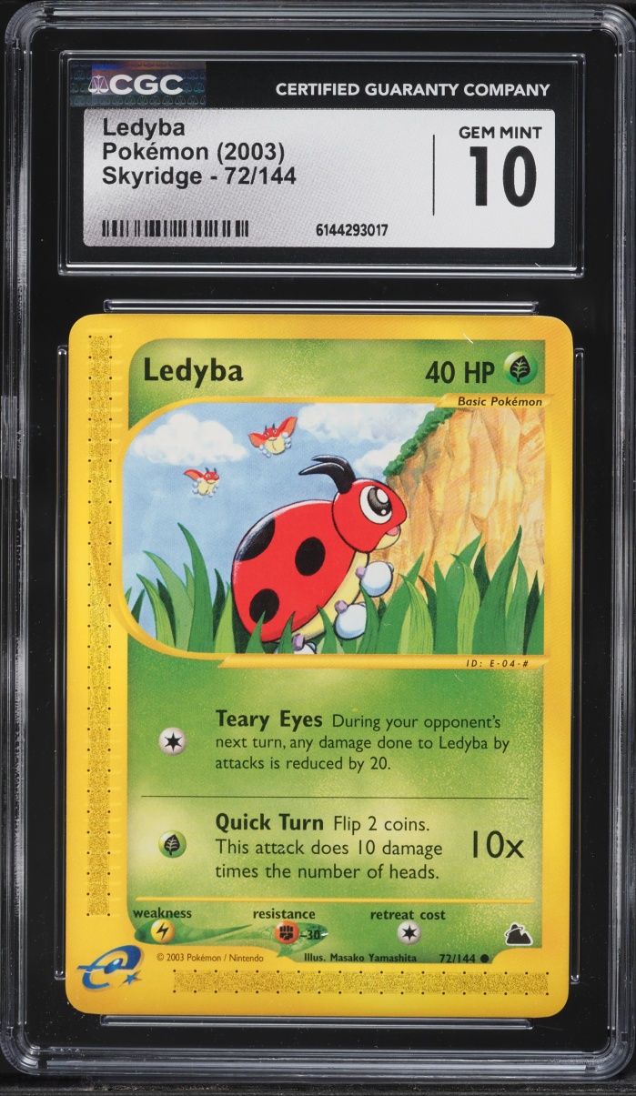 2003 Pokemon Skyridge Ledyba #72 CGC 10 GEM MINT