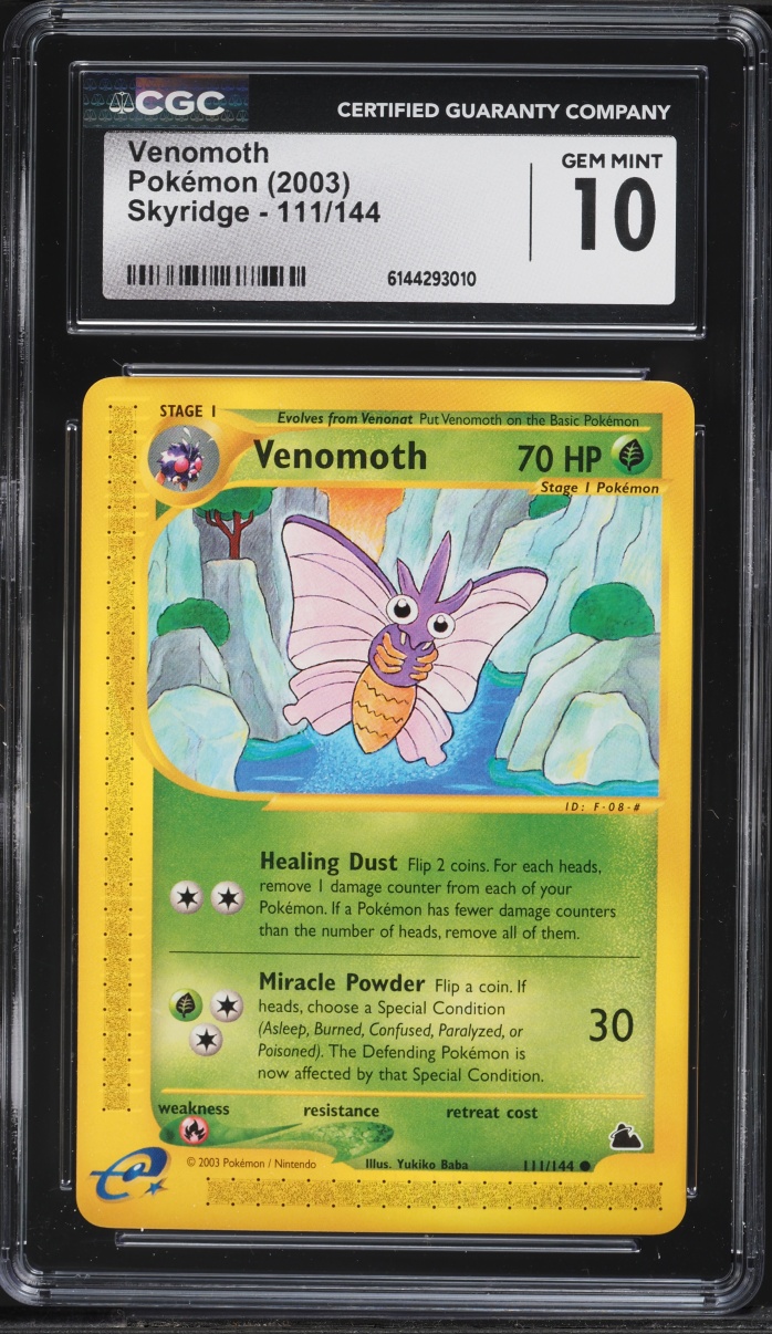 2003 Pokemon Skyridge Venomoth #111 CGC 10 GEM MINT