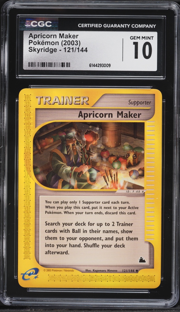 2003 Pokemon Skyridge Apricorn Maker #121 CGC 10 GEM MINT