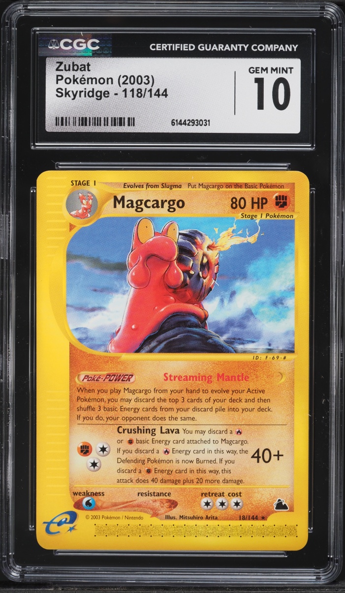 2003 Pokemon Skyridge Zubat #118 CGC 10 GEM MINT