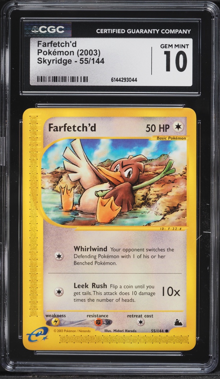 2003 Pokemon Skyridge Farfetch'd #55 CGC 10 GEM MINT