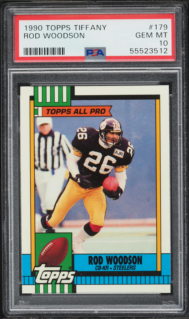 1990 Topps Tiffany Rod Woodson #179 PSA 10 GEM MINT