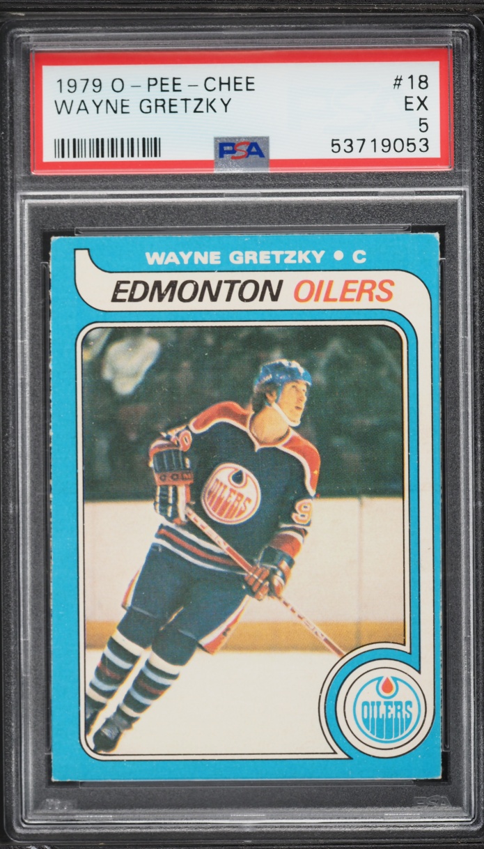1979 O-Pee-Chee Hockey Wayne Gretzky ROOKIE #18 PSA 5 EX