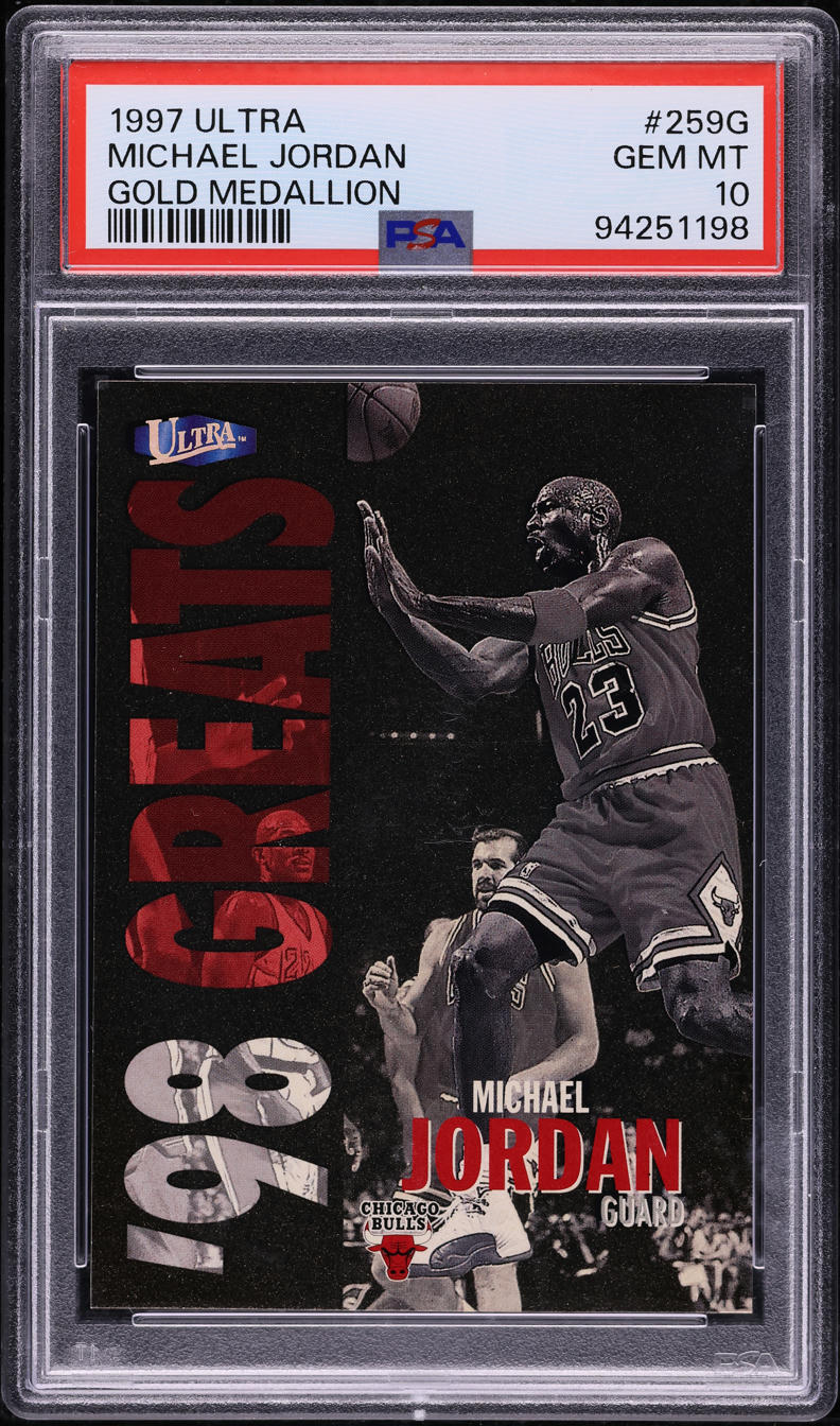 1997 Ultra Gold Medallion Michael Jordan #259G PSA 10 GEM MINT - Photo 1