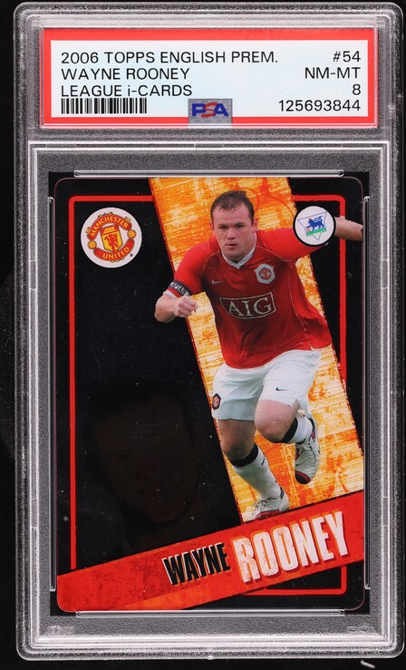 2002 Topps Premier Gold Wayne Rooney ROOKIE #E3 BGS 7.5 NRMT+ on