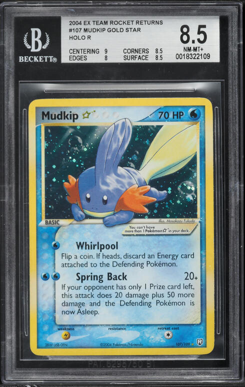 2004 Pokemon Japanese Weekly Pikachu, Torchic, & Mudkip #52 BGS