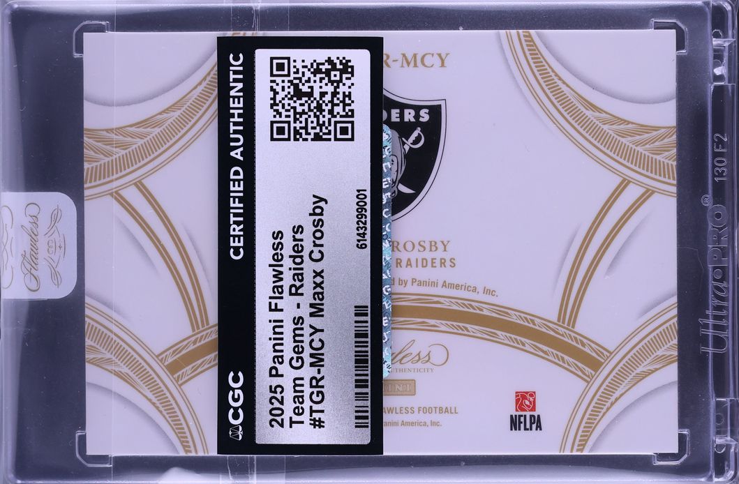 2025 Panini Flawless Team Gems Raiders Maxx Crosby 1/1 #TGR-MCY CGC AUTH