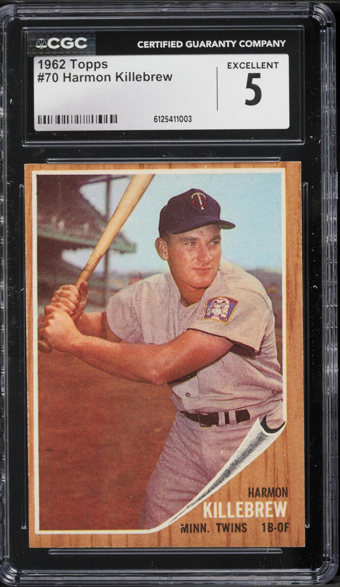 1962 Topps Harmon Killebrew #70 CGC 5 EX