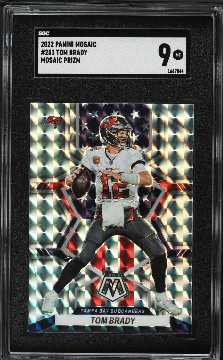 2022 Panini Mosaic Prizm Tom Brady #251 SGC 9 MINT