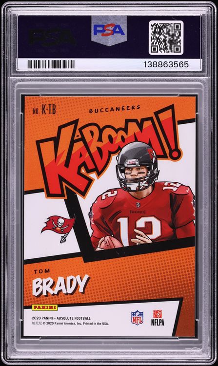 2020 Absolute Kaboom! Tom Brady #KTB PSA 8.5 NM-MT+