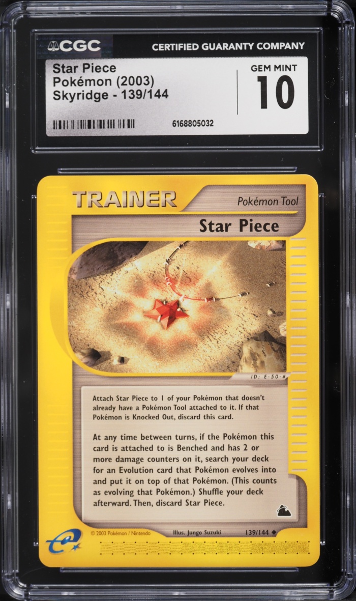 2003 Pokemon Skyridge Star Piece #139 CGC 10 GEM MINT