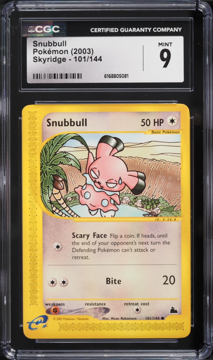 2003 Pokemon Skyridge Snubbull #101 CGC 9 MINT