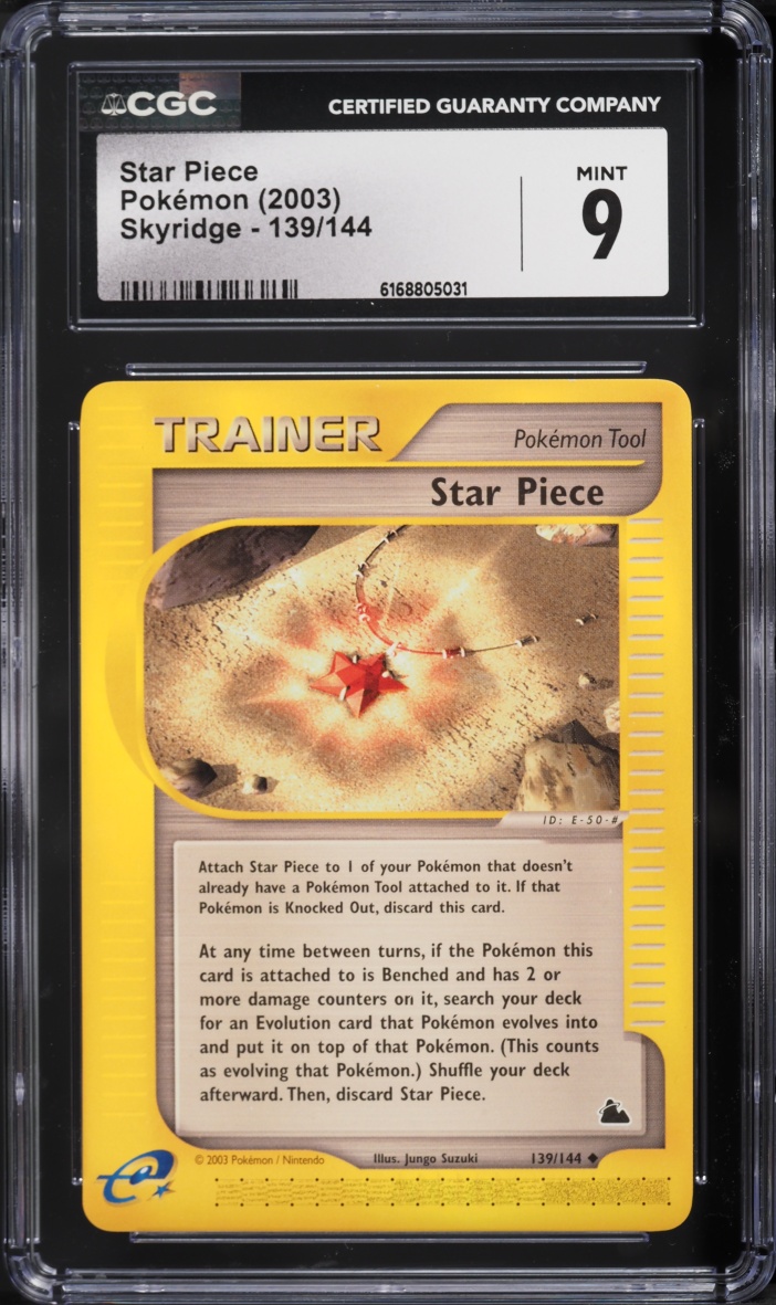 2003 Pokemon Skyridge Star Piece #139 CGC 9 MINT
