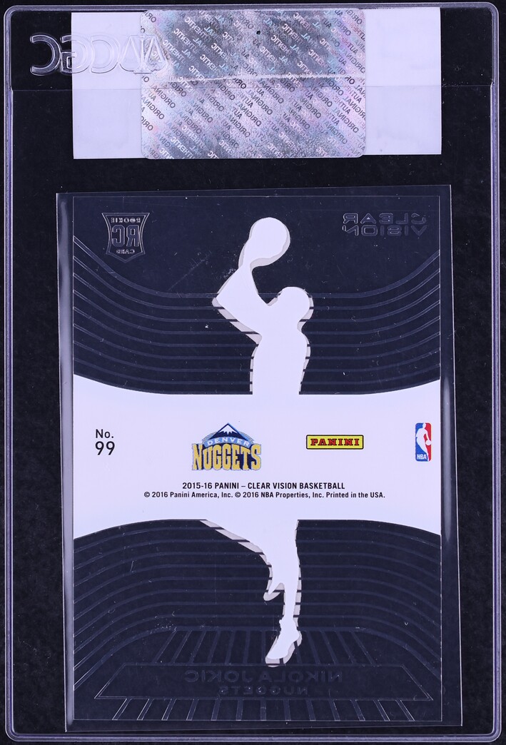 2015 Panini Clear Vision Red Nikola Jokic ROOKIE /99 #99 CGC AUTH