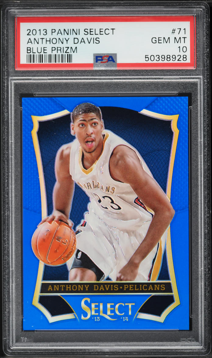 2013 Select Blue Prizm Anthony Davis /49 #71 PSA 10 GEM MINT
