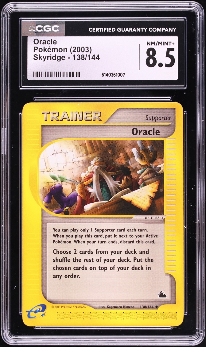 2003 Pokemon Skyridge Oracle #138 CGC 8.5 NM-MT+