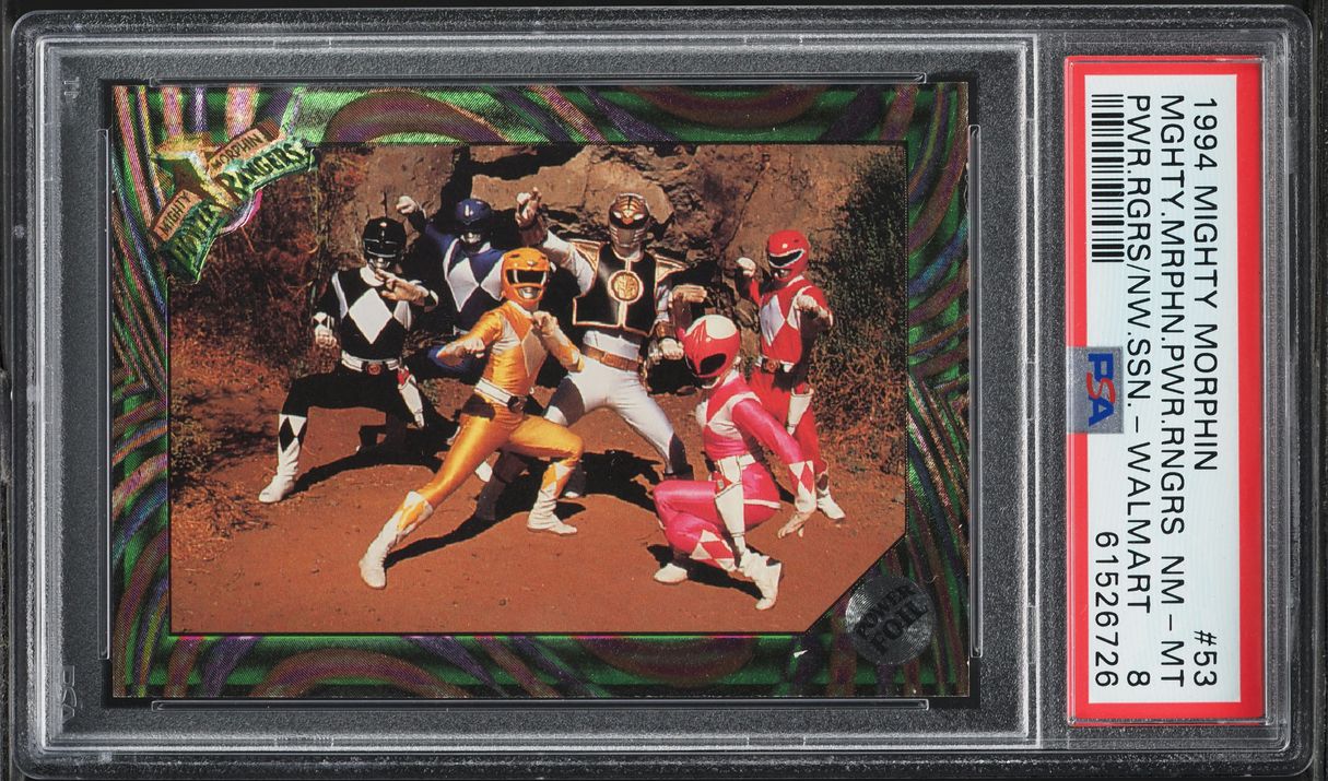 1994 Mighty Morphin Power Rangers The New Season Walmart #53 PSA 8 NM ...