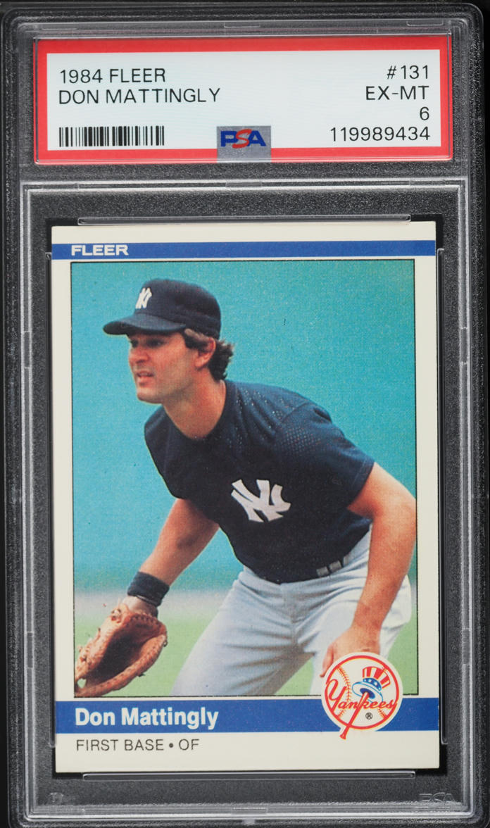 1984 Fleer Don Mattingly ROOKIE #131 PSA 6 EXMT