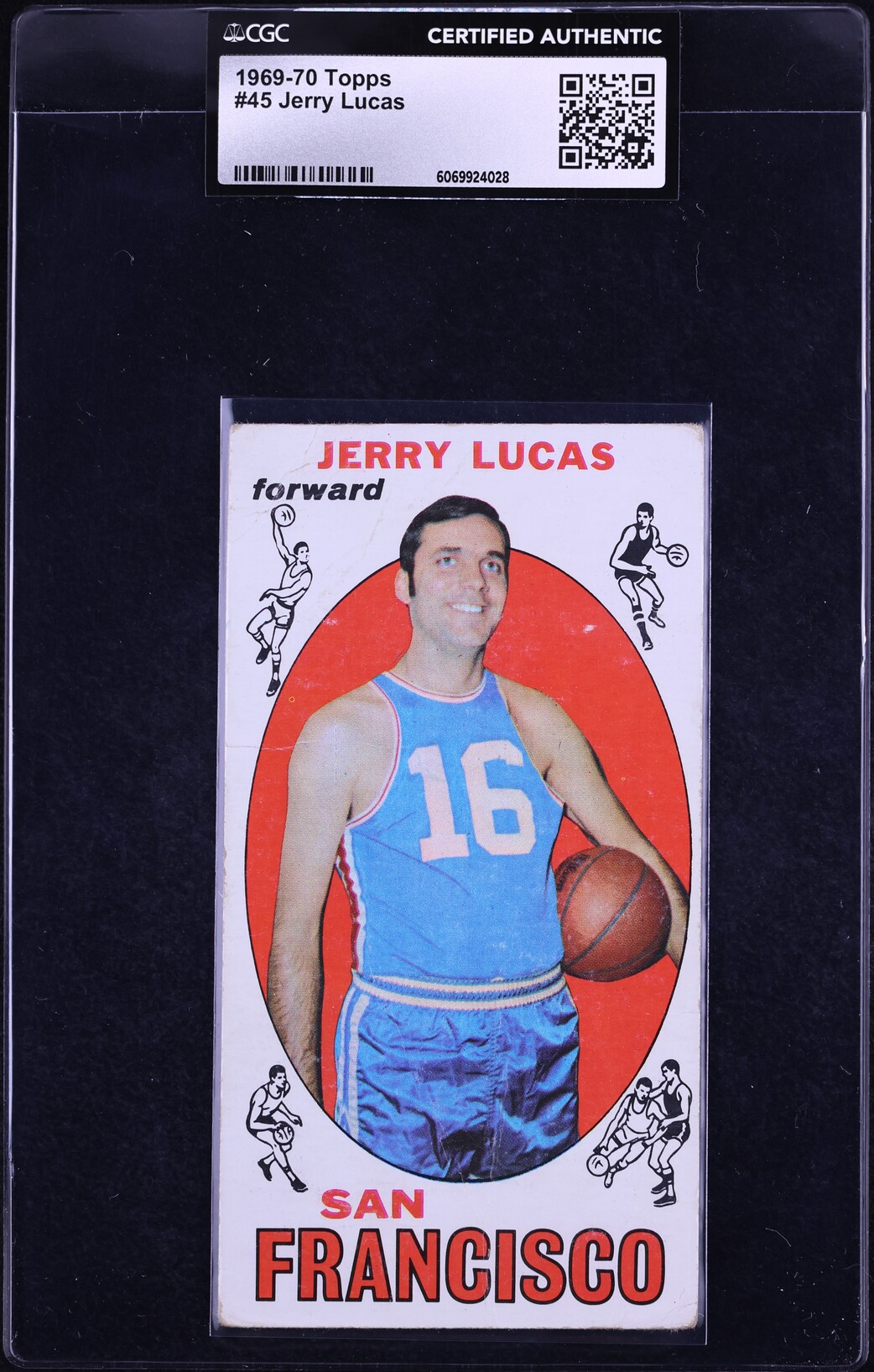 1969 Topps Basketball Jerry Lucas #45 CGC AUTH