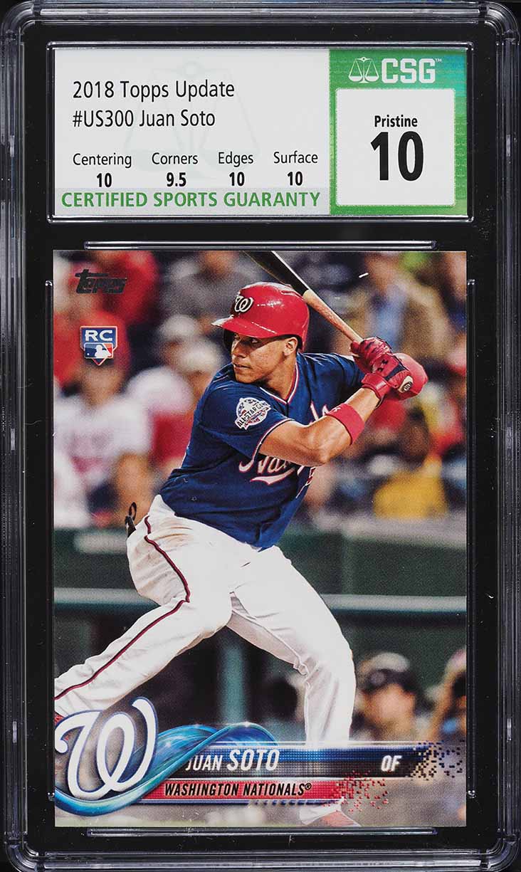 2018 Topps Update Juan Soto ROOKIE #US300 CSG 10 PRISTINE