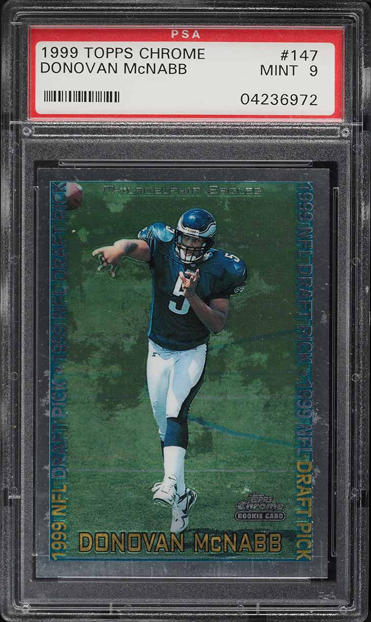 1999 Topps Chrome Donovan McNabb ROOKIE #147 PSA 9 MINT