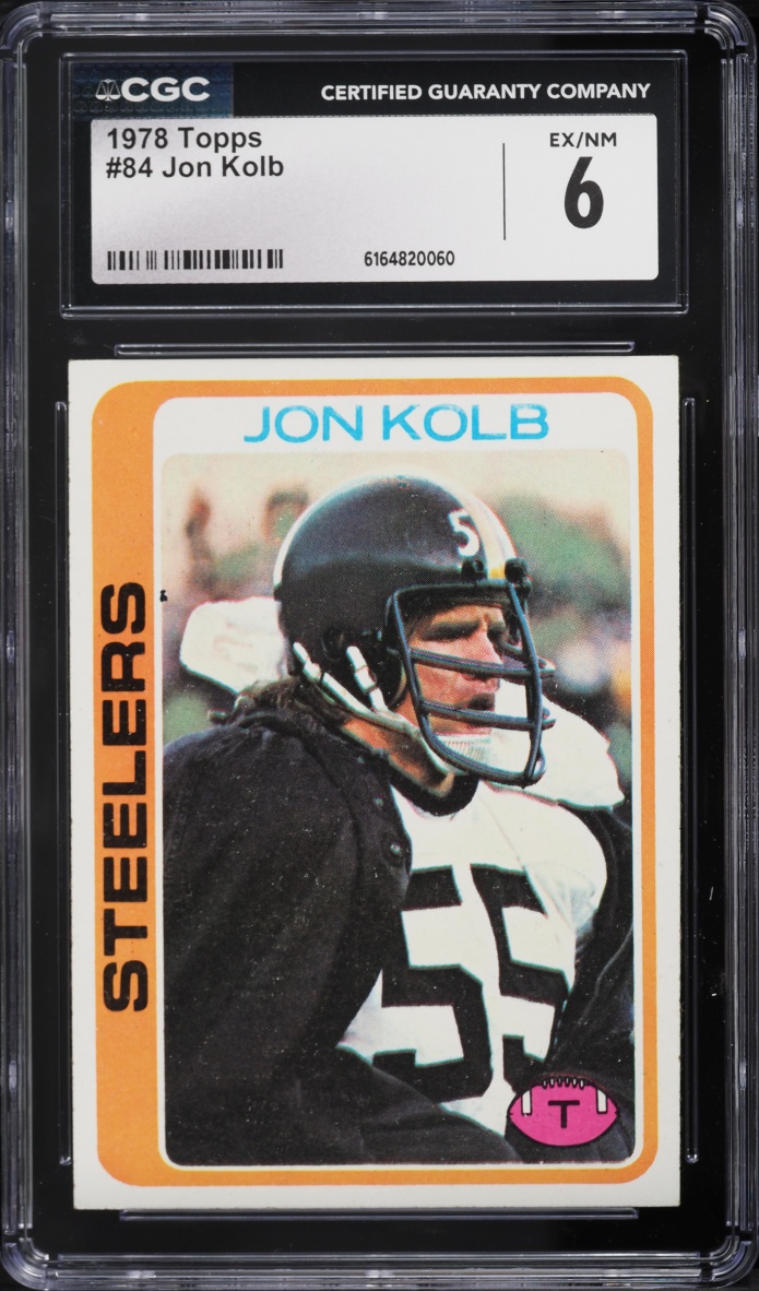 1978 Topps Football Jon Kolb #84 CGC 6 EXMT
