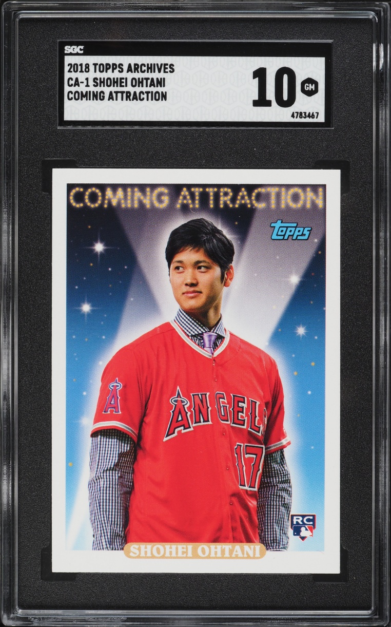 2018 Topps Archives Coming Attraction Shohei Ohtani ROOKIE #CA-1 SGC 10 GEM MINT