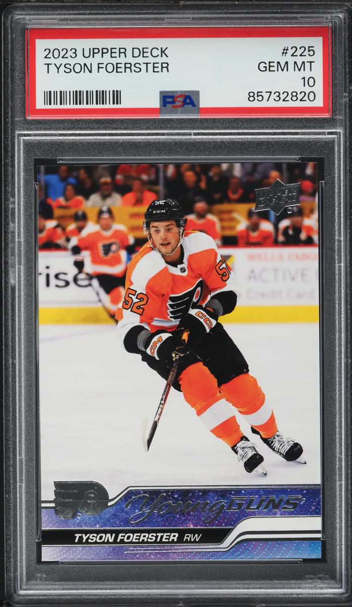 2023 Upper Deck Young Guns Tyson Foerster ROOKIE #225 PSA 10 GEM MINT