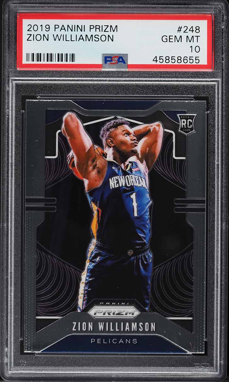 2019 Panini Prizm Zion Williamson ROOKIE #248 PSA 10 GEM MINT on