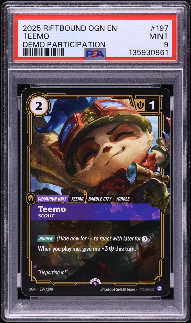 2025 Riftbound League Of Legends Origins Demo Participation Teemo #197 ...