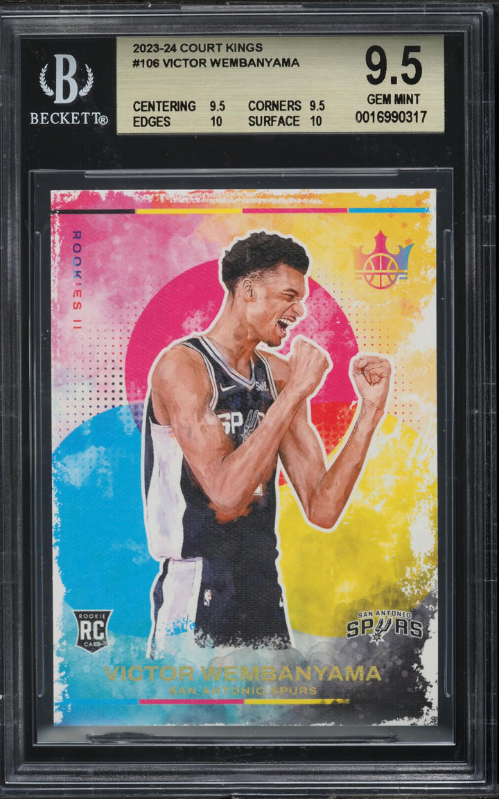 2023 Panini Court Kings Victor Wembanyama ROOKIE #106 BGS 9.5 GEM MINT