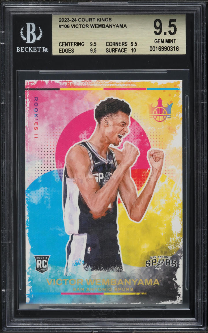 2023 Panini Court Kings Victor Wembanyama ROOKIE #106 BGS 9.5 GEM MINT