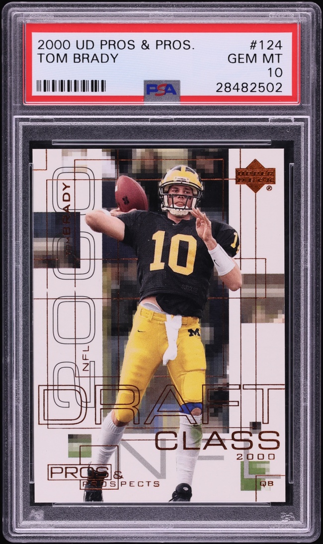 2000 Upper Deck Pros & Prospects Tom Brady ROOKIE /1000 #124 PSA 10 GEM MINT