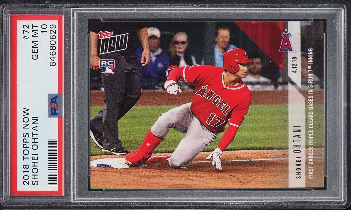 2018 TOPPS NOW SHOHEI OHTANI #5 PSA10