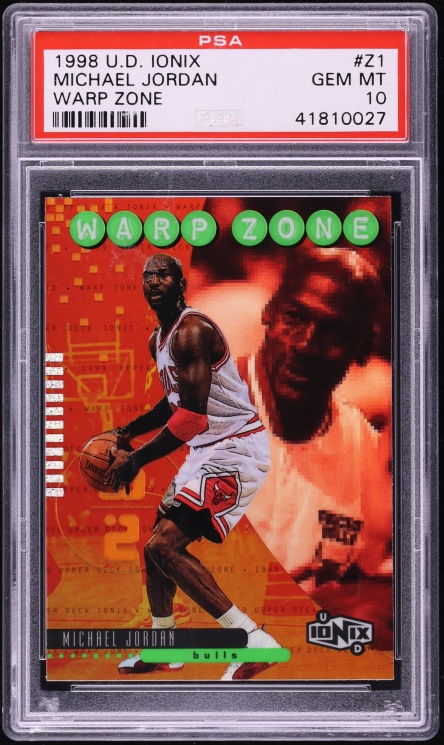 1998 Upper Deck Ionix Warp Zone Michael Jordan #Z1 PSA 10 GEM MINT