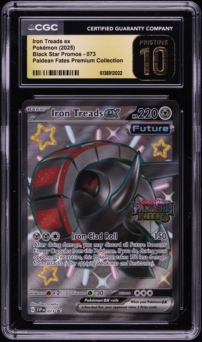 2025 Pokemon SV Promo Paldean Fates Premium Collection Iron Treads EX #73 CGC 10 PRISTINE