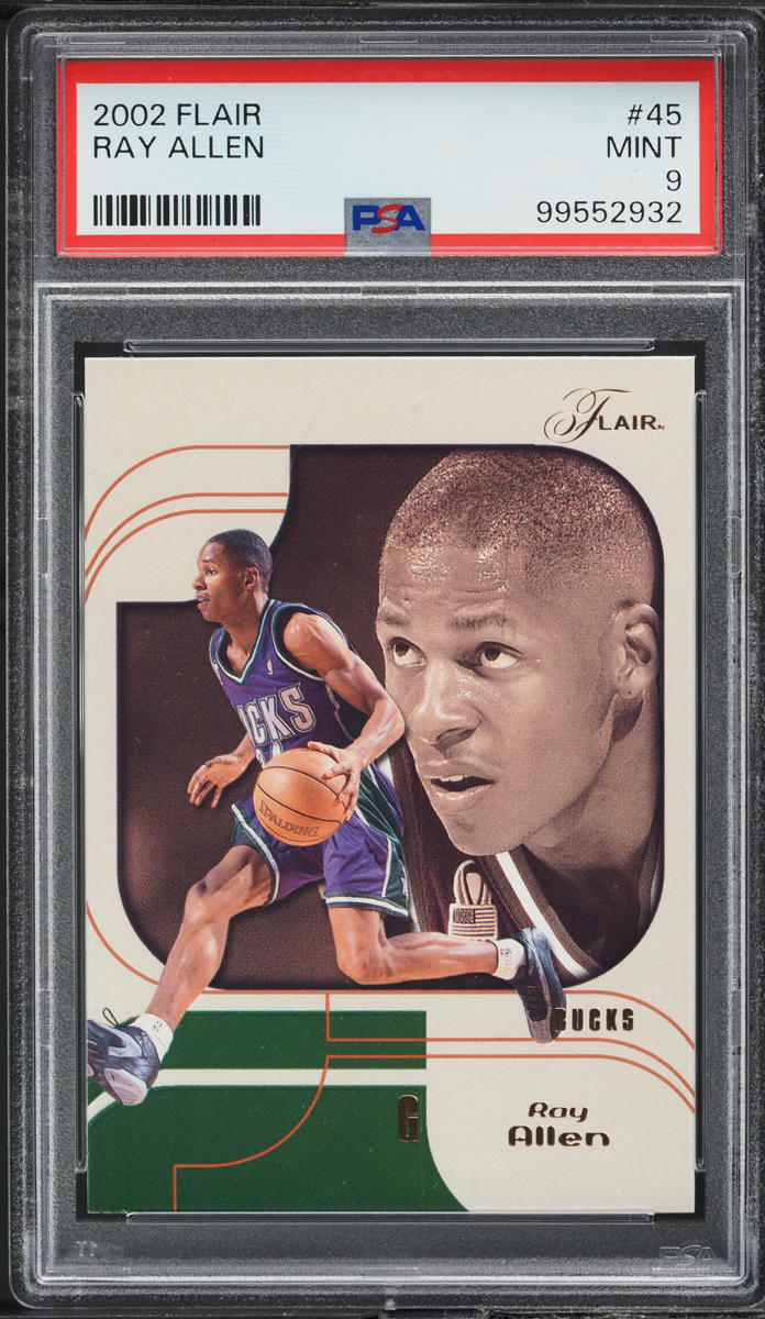 2002 Flair Basketball Ray Allen #45 PSA 9 MINT