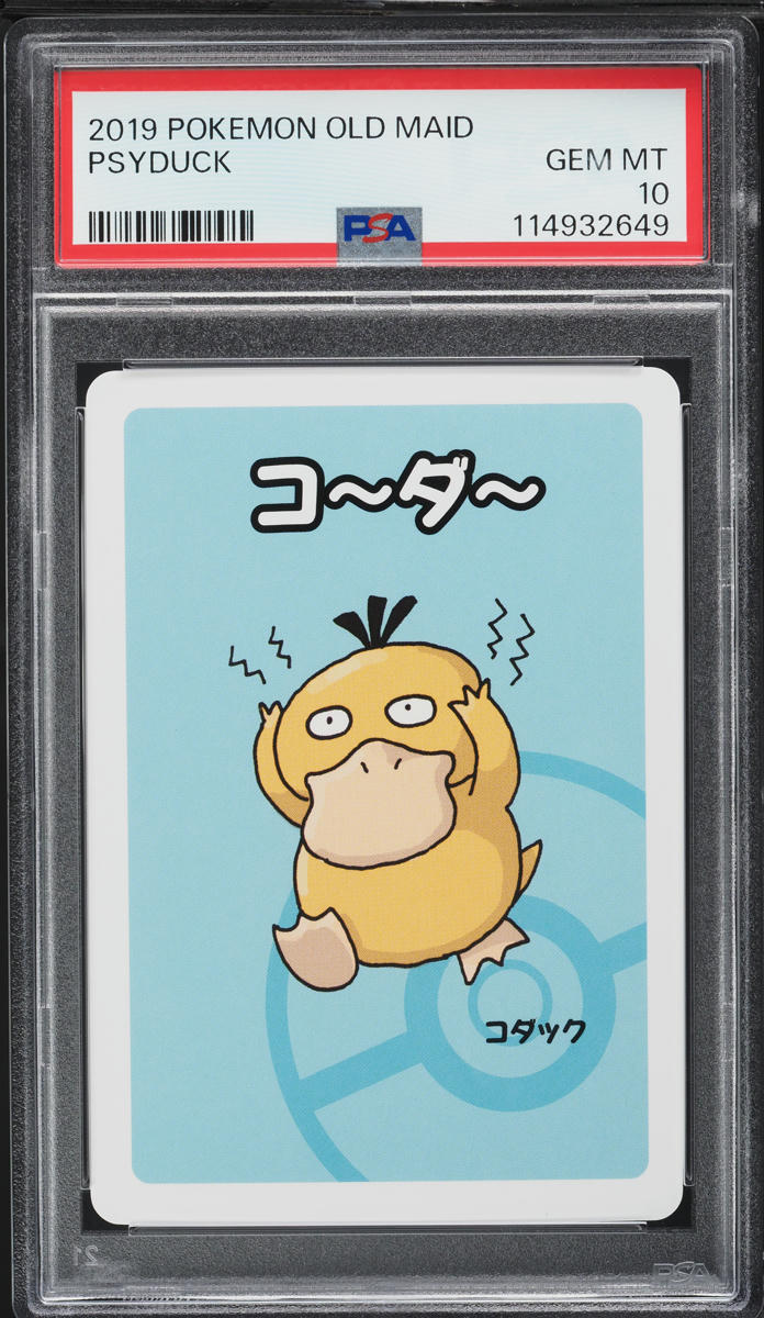 2019 Pokemon Japanese Playing Cards Old Maid Psyduck PSA 10 GEM MINT