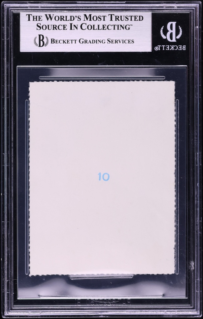 1958 Editora Aquarela Soccer Blue Number Pele ROOKIE #10 BGS 6.5 EXMT+