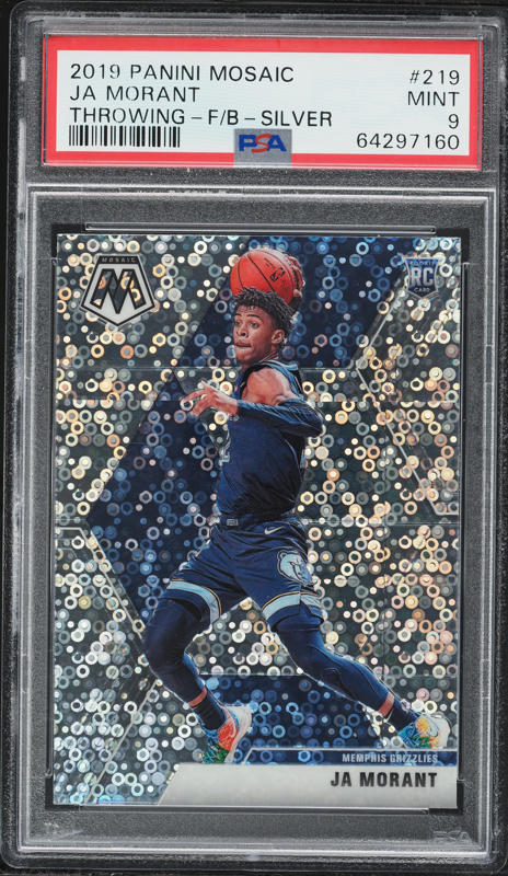 2019 Panini Prizm Variation Fast Break Ja Morant ROOKIE #249 PSA