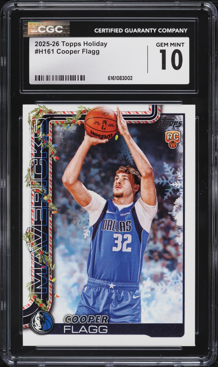 2025 Topps Holiday Cooper Flagg ROOKIE #H161 CGC 10 GEM MINT