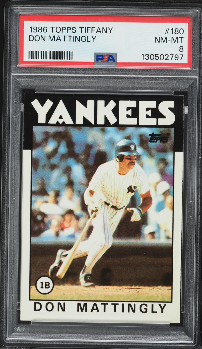 1986 Topps Tiffany Don Mattingly #180 PSA 8 NM-MT