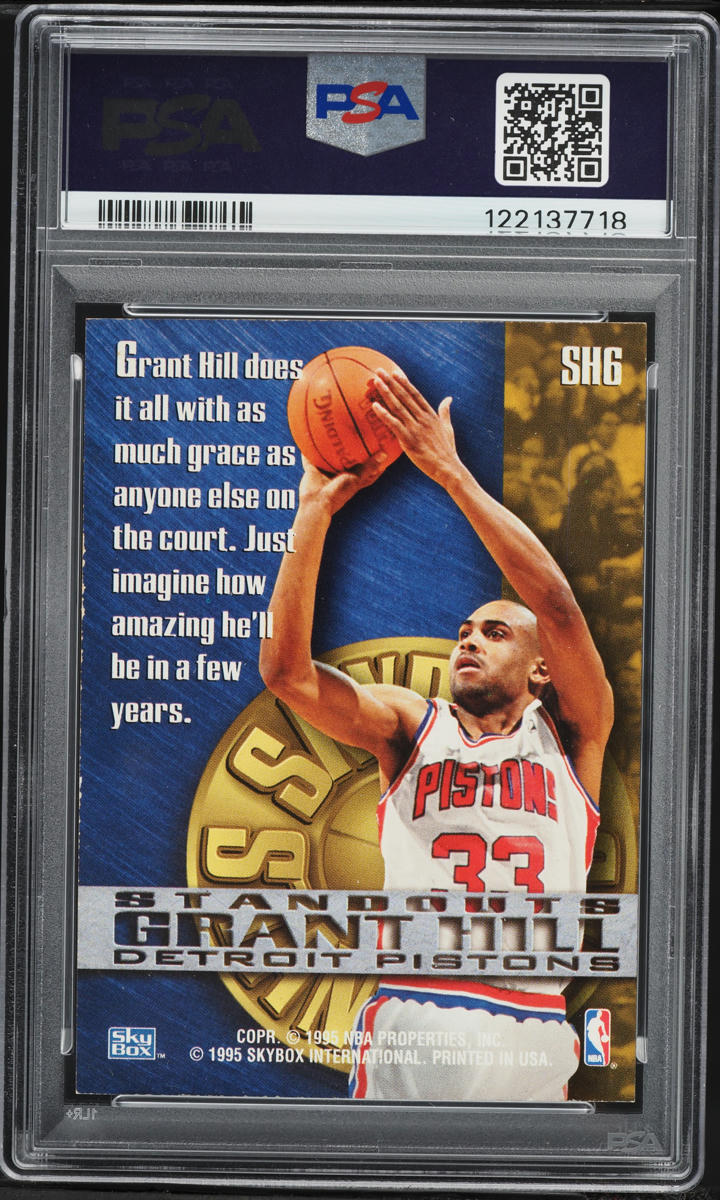1995 Skybox Premium Standouts Hobby Grant Hill #SH6 PSA 5 EX