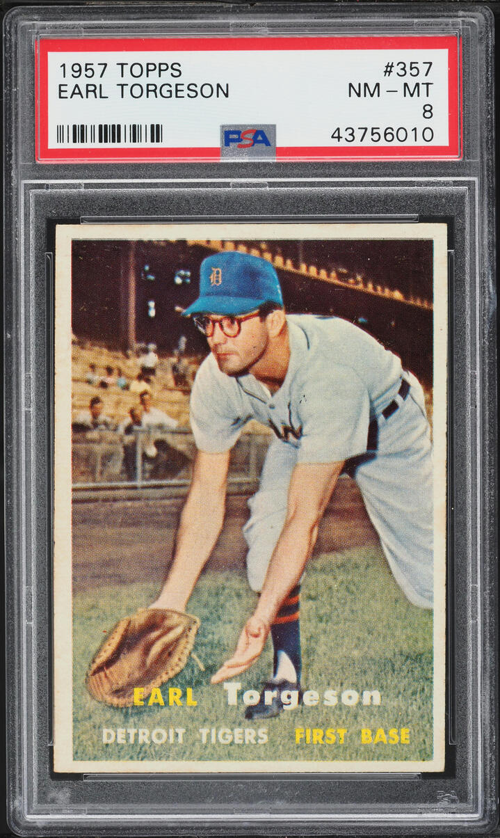 1957 Topps Earl Torgeson #357 PSA 8 NM-MT