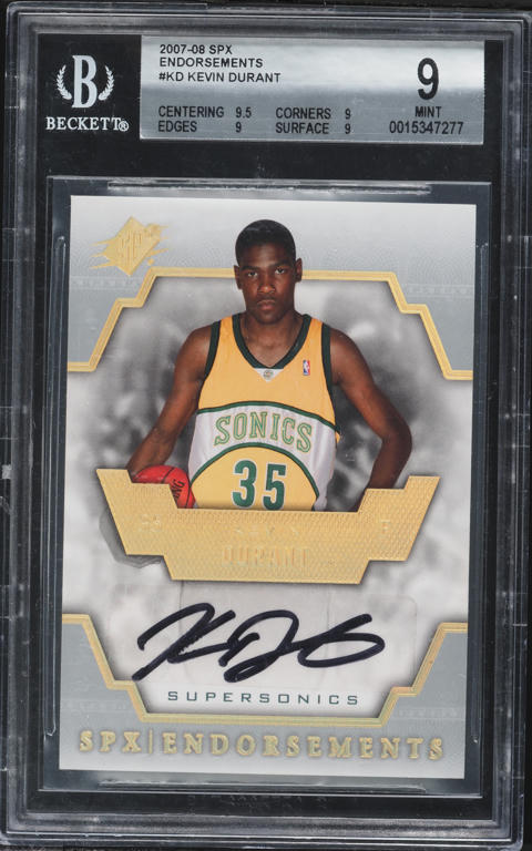 2009 SP Game Used Retro Rookie Exclusive Kevin Durant AUTO /25 #RR