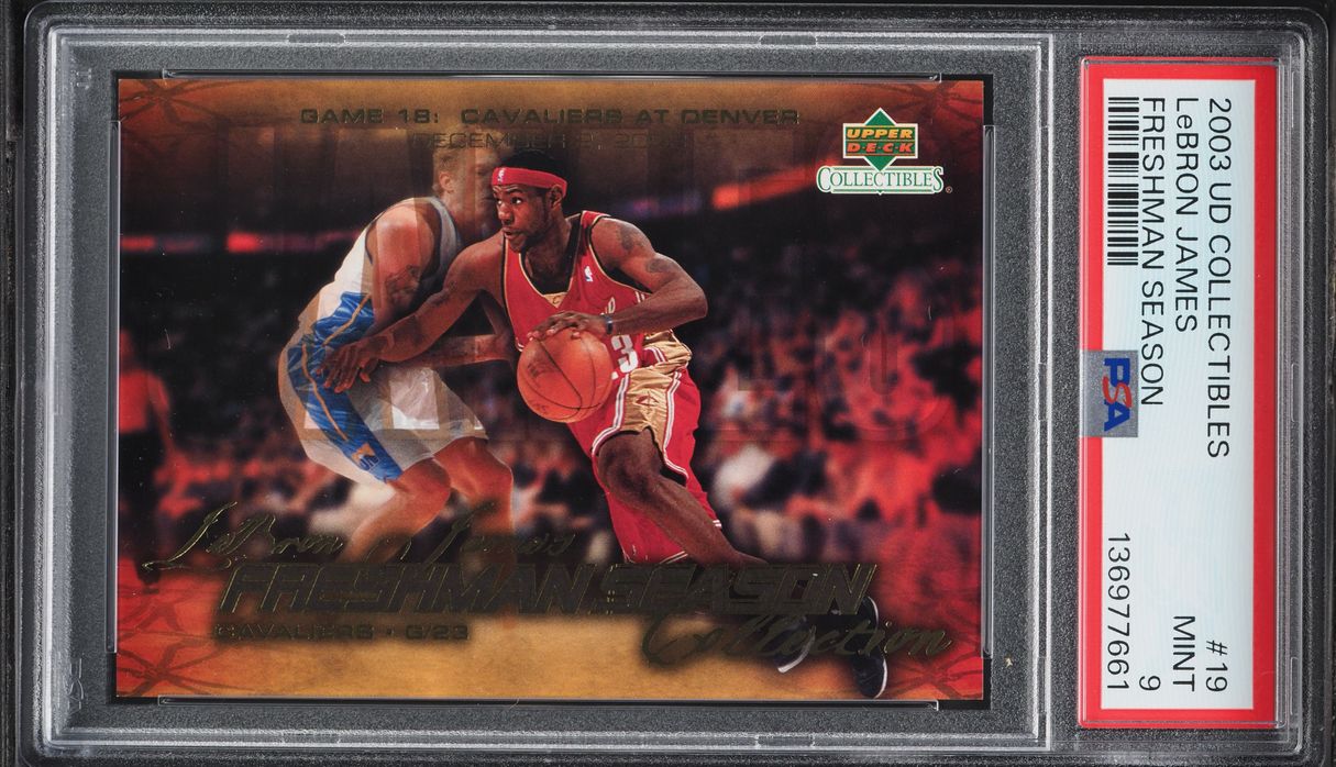 2003 Upper Deck Collectibles Freshman Season LeBron James ROOKIE #19 PSA 9 MINT